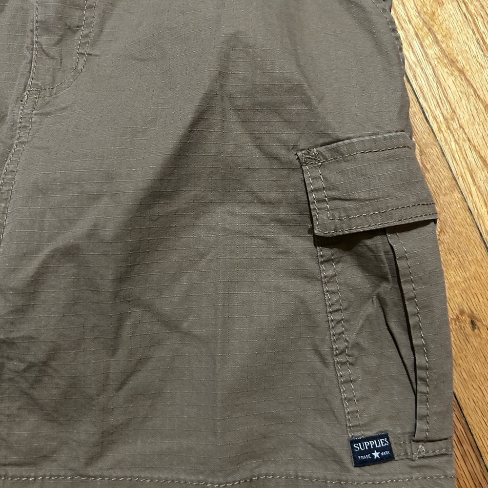 Supplies by UNIONBAY Womens Cargo Skirt Size 10 Brown Tan Stretch Ripstop - Picture 3 of 8